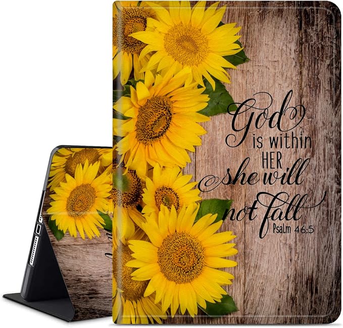 Bible Verses Psalm 46:5 Wood and Sunflower