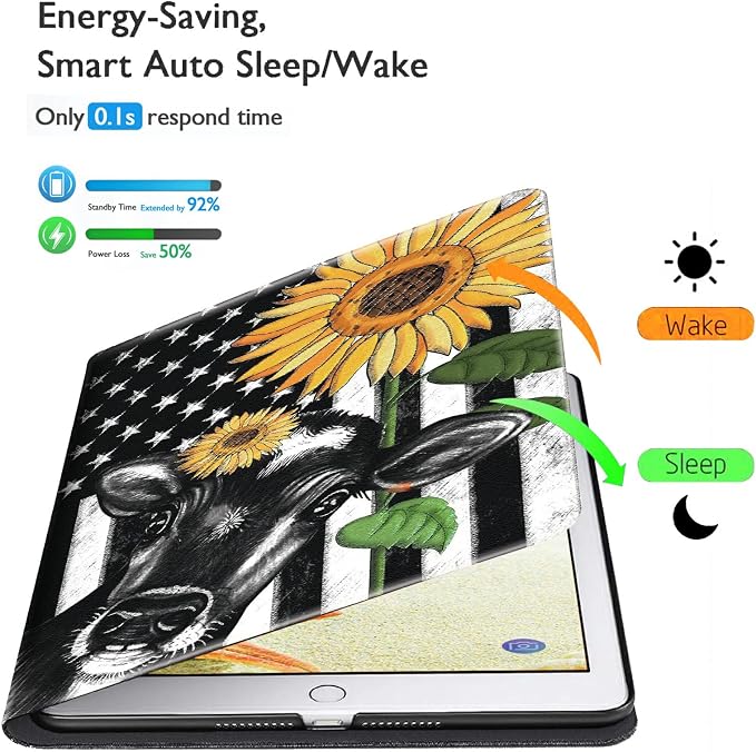 American Flag Sunflower/Cow