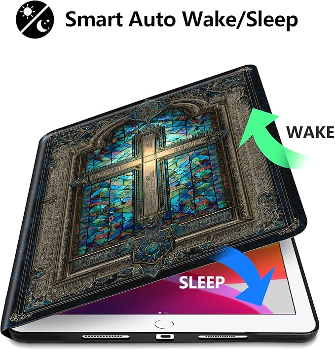Gothic Stained Glass Cross