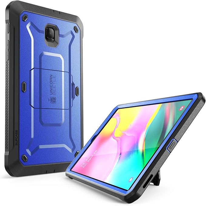 SUPCASE for Samsung Galaxy Tab A 8.0 Case SM-T387 (Unicorn Beetle Pro) [Built-in Screen Protector &amp Stand] Heavy Duty Full-Body Rugged Protective Tablet Case for Galaxy Tab A 8.0 (2018) DarkBlue