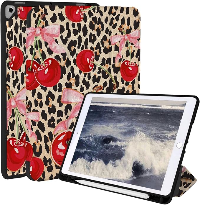 Leopard Pink Bow Cherry
