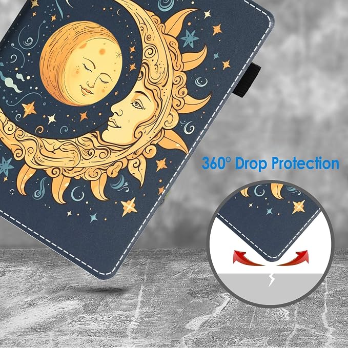 Magic Celestial Theme Sun with Crescent Moon