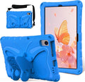 YEMENGHUA Heavy Duty Protection Compatible with Samsung Galaxy Tab S5e 10.5 (2019) SM-T720Lightweight EVA Kid Friendly Shockproof Protective CaseShoulder Strap Case Butterfly Kids Case(Blue)