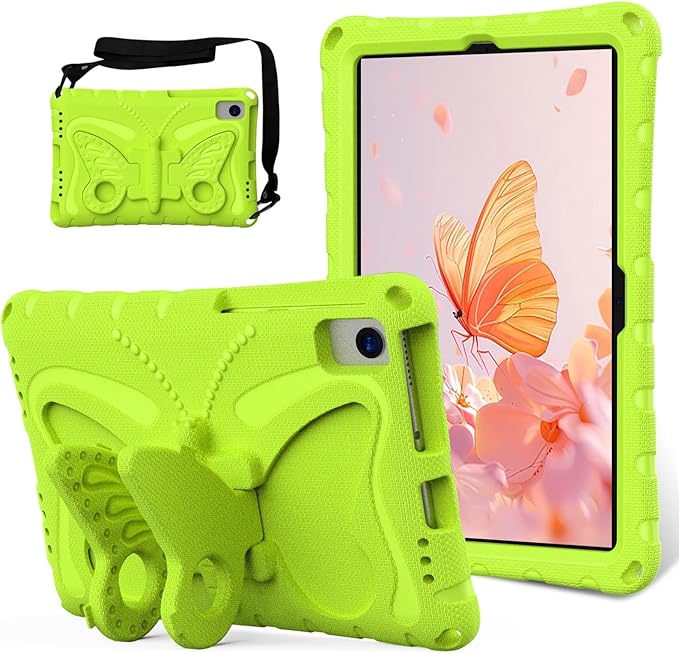 Case Compatible with Lenovo Tab M10 Plus 10.3 Inch/K10 10.3 TB-X606F/TB-X606X/TB-X6C6F/TB-X6C6XLightweight Shockproof Case EVA Foam Cover Stand Cover for Boys Girls(Grass Green)