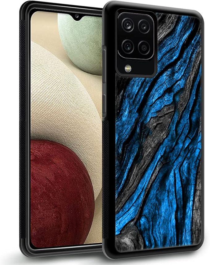 Navy Blue Camo Wood Grain