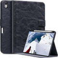 Premium Leather Case for iPad Air 13 Inch M3 2025/M2 2024 with Stylus HolderProtective Shockproof Premium Leather Smart Folio Cover Adjustable Stand Auto Sleep/Wake Anti-Slip Black
