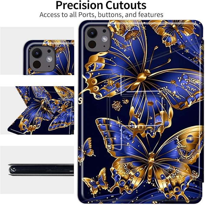 Blue Gold Butterfly