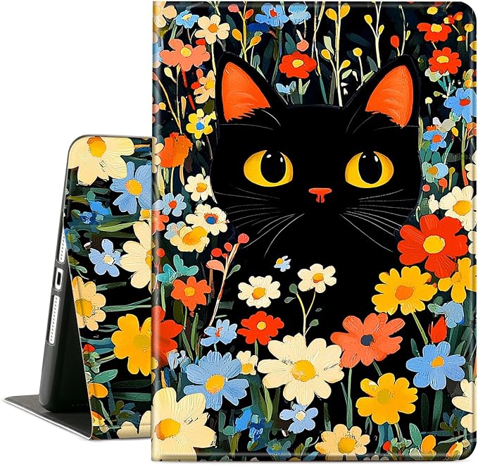 Cartoon Cat Floral