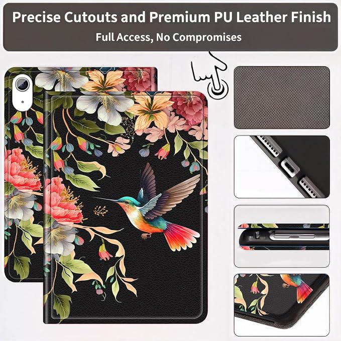 Dark Hummingbird Floral