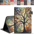 Case for Amazon Kindle Fire 7 Tablet (7 9th/7th Generation 2019/2017 Release) Slim PU Leather Cover with Card Slot &amp Auto Wake/Sleep Life Tree