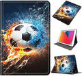 Case for iPad 10.2 Inch 9th/8th/7th Gen (2021/2020/2019) Shockproof PU Leather Cover with Stand &amp Auto Sleep/Wake Slim Lightweight Durable Protective Case for Kids &amp Adults Soccer Ball
