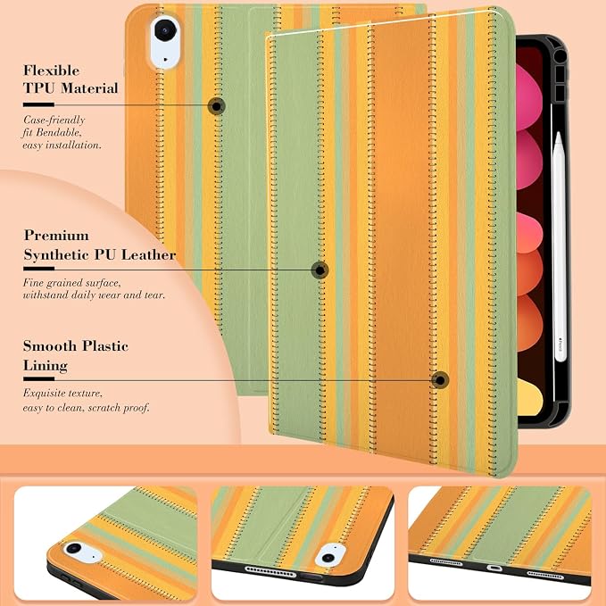 Orange Green Stripes