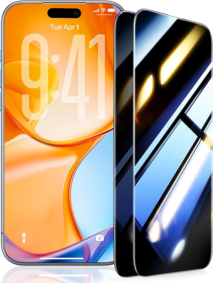 UltraGlass Ultra 9H+ Glass for iPhone 14 Pro Max Privacy Screen Protector [No.1 Military Grade Shatterproof &amp 100% Anti Spy] Glass Privacy Screen iPhone 14 Pro Max Tempered [Longest Durable] 2 Pa