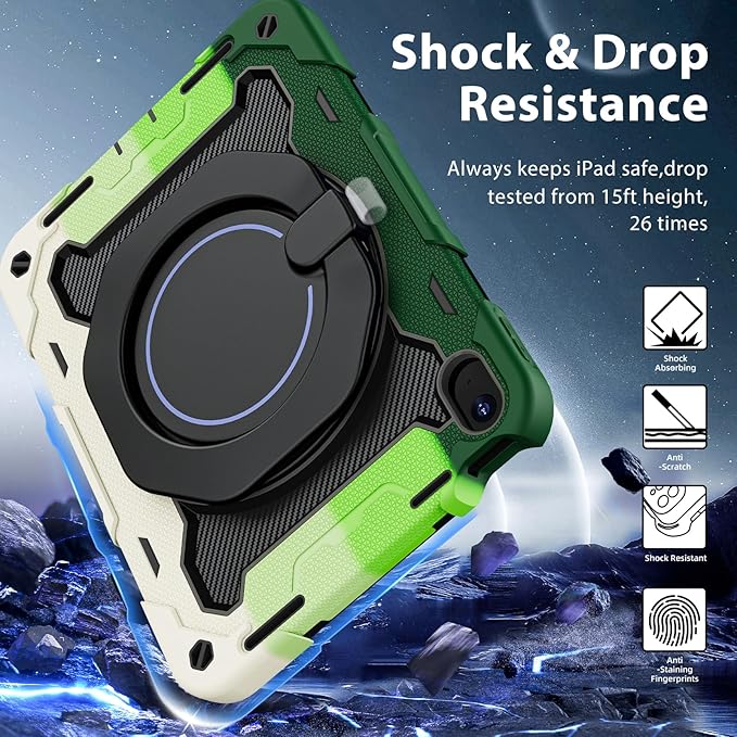 ROISKIN Case for iPad 11 inch (A16) 11th Generation 2025 iPad 10th Generation Case 10.9 for Kids with Screen Protector360 Kickstand &amp HandleShoulder StrapHeavy Duty Military Grade Drop Protec