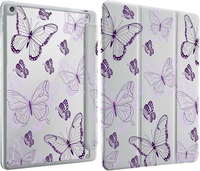 Purple Butterfly Line Art