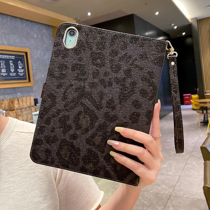 Glitter Black Leopard