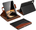DTTO for iPad Air 11 inch Case M4 / M3 / M2 (2026/2025/2024) iPad Air 5th / 4th Gen (2022/2020) 360 Degree Rotating Premium Leather Folio Stand Cover with Pencil Holder Black Brown