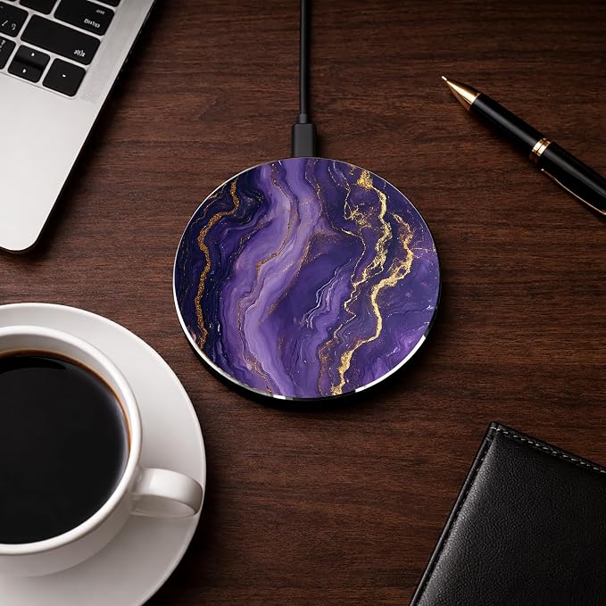 Purple with Gold Veins