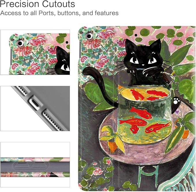 Goldfish Black Cat