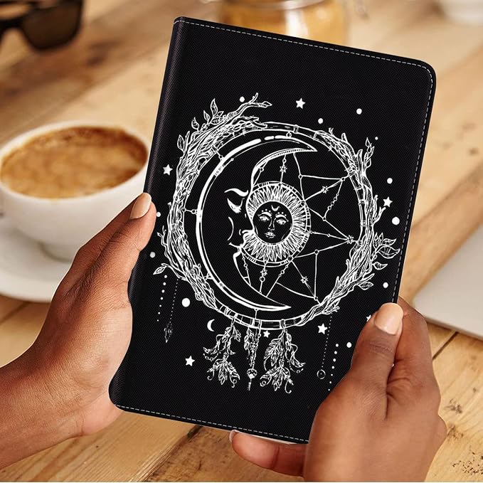 Celestial Theme Sun with Crescent Moon
