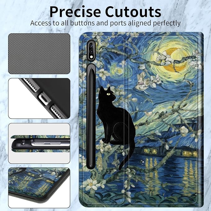 Black Cat Starry Night