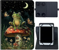 6 7 Inch Tablet CaseUniversal Case for 6-7 Inch Tablet eReader7 Kindle Series e-Reader Tablet Stand Folio Shell Cover with 360 Degree Rotatable Kickstand Multiple ViewingMushroom Frog