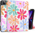 May Chen Case for iPad Pro 11 inch (4th 3rd 2nd &amp 1st Gen) 2022 2021 2020 2018Trifold Stand with Auto Wake/Sleep Soft TPU Protective Stand Back Cover Groovy Flower