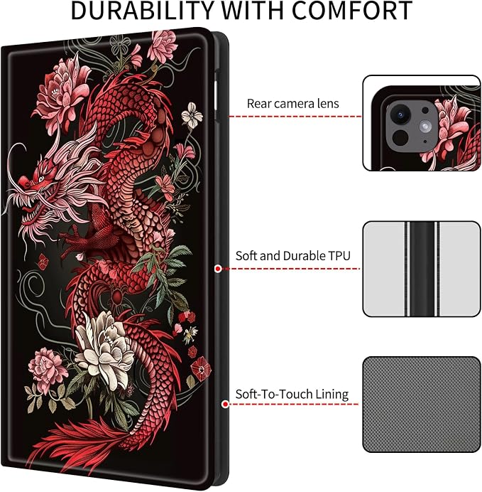 Flower Red Dragon
