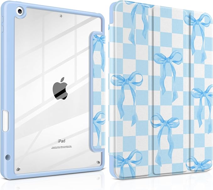 Blue&White Checkers&Bows