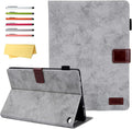 for Amazon Kindle Fire HD 10 &amp Fire HD 10 Plus Tablet Case 13th/11th Generation 10.1 inch (2023/2021) Stand PU Leather Magnetic Wallet Cover with Pencil Holder/Pockets [Auto Wake/Sleep] Gray