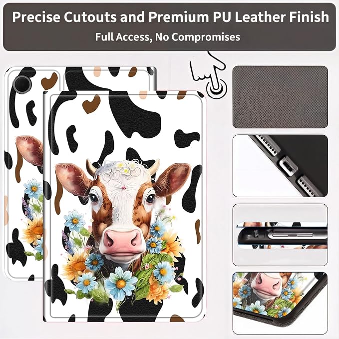 Floral Cow Print