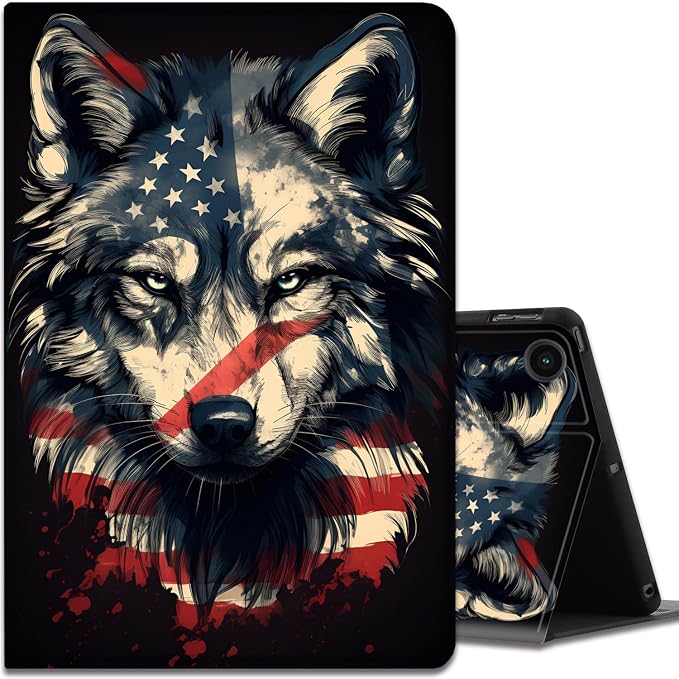 American Flag Wolf
