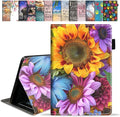 Case for Amazon Kindle Fire HD 10 &amp 10 Plus Tablet 10.1 (13th/11th Generation 2023/2021 Release) - Premium PU Leather Cover with Auto Sleep Wake Sunflowers