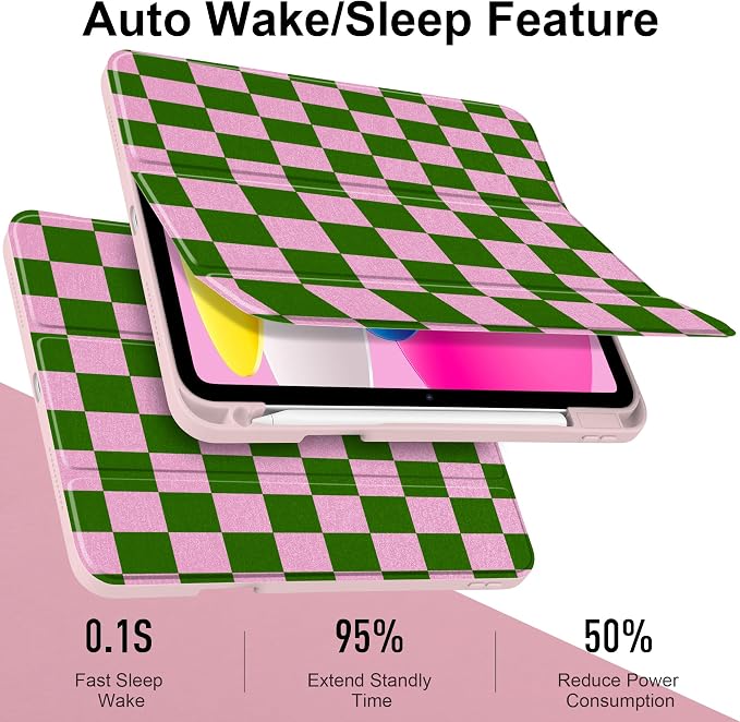 Green & Pink Checkerboard