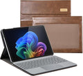 CoBak Case for Microsoft Surface Pro 12 (2025) Premium Business Cover with Multi-Angle Stand Embedded Stylus Holder Keyboard Support &amp Built-in Organizer – Tailored for ProfessionalsBrown