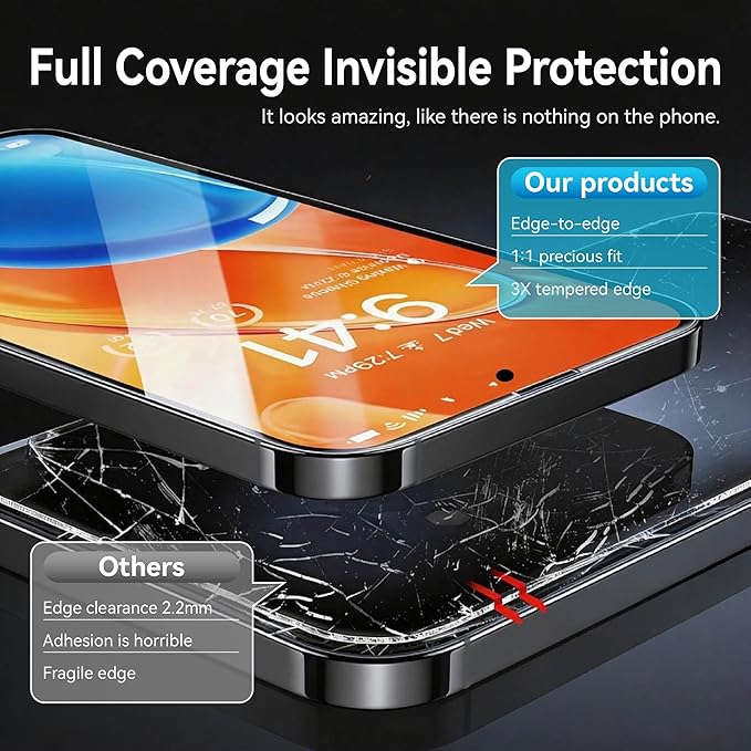 3 Pack for Galaxy S24 Ultra [6.8 Inch] Screen Protector Tempered Glass 9H Glass for S24 Ultra Screen Protector Fast Alignment Tool Case Friendly Scratch Resistant Bubble Free