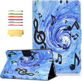 for Amazon Kindle Fire HD 10 Case 9th/7th/5th Generation (2019/2017/2015) 10.1 inch with Card Slots Pockets [Auto Wake/Sleep] Folio Stand PU Leather Smart Magnetic Wallet Cover Sheet Music