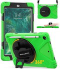 BRAECN Case for iPad 6th/5th Generation 9.7 inch 2018/2017 Protective Heavy Duty Shockproof Cover for Kids/Adults Pencil Holder &amp 360° Rotating Hand Strap/Stand &amp Detachable Shoulder Strap