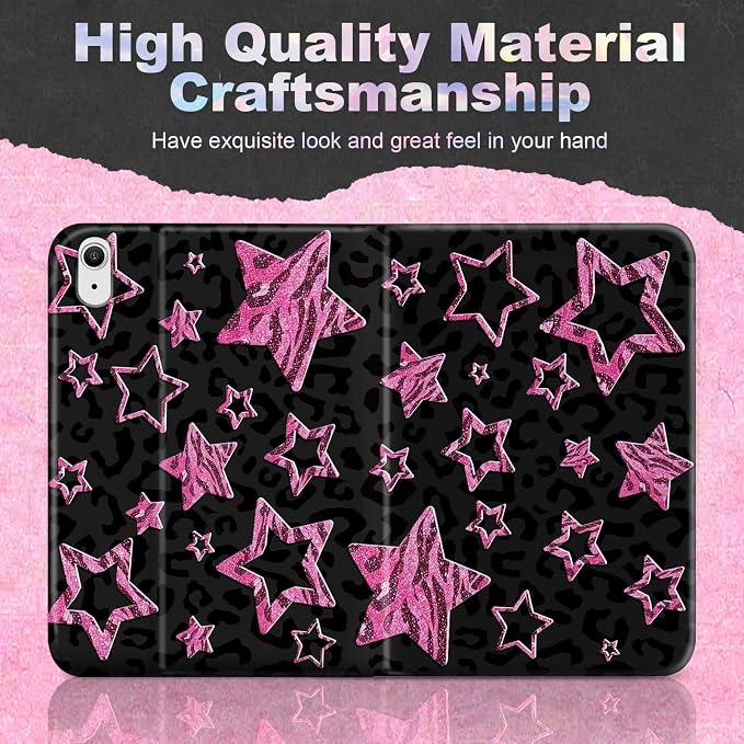 Leopard Black-Pink Stars