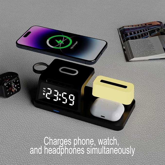 Multifunctional Alarm Clock Ht309 Black