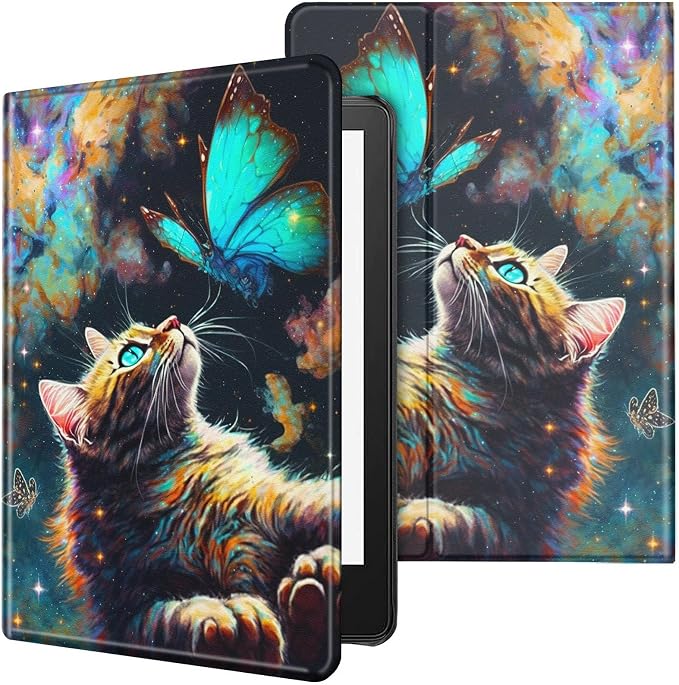 Galaxy Cat and Butterfly