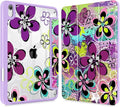 for Slim Case for iPad mini 7 (A17 Pro 7th Generation) 2024 / iPad mini 6 (6th Gen) 8.3 Inch [Built-in Pencil Holder] Clear Back Shell + Auto Wake/Sleep Abstract Floral SD163