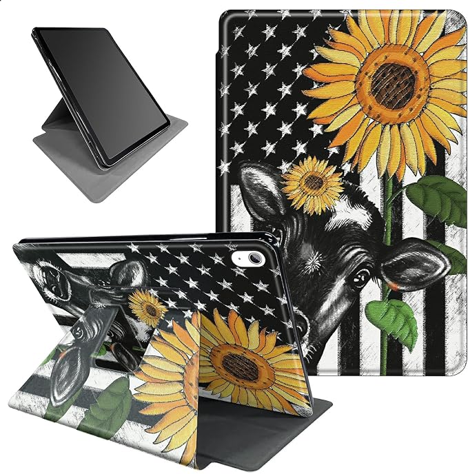American Flag Sunflower/Cow