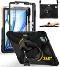 BRAECN Case for iPad Air 11 inch 2026(M4) 2025(M3) 2024(M2)iPad Pro 11 inch(4th/3rd/2nd/1st)&amp Air 10.9(5th/4th) Protective with Pencil Holder Screen Protector 360°Rotating Stand Handle Full Body