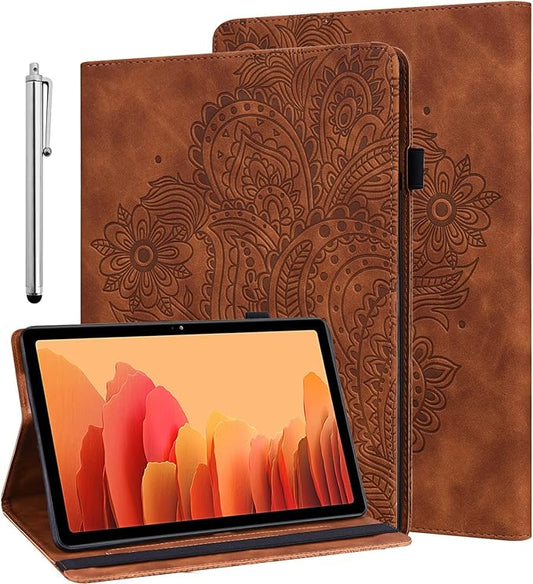 ALILANG Case for All-New Amazon Fire HD 10 &amp HD 10 Plus Tablet (13th/11th Generation 2023/2021 Release) Multi-View PU Leather Flip Stand Cover with Pen Holder for Fire Tablet 10 2023 -Brown