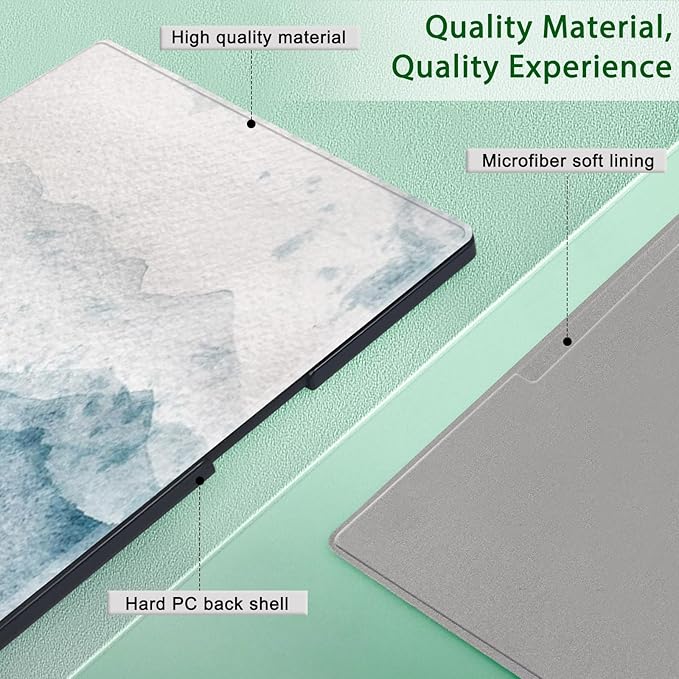 Case for Remarkable Paper Pro Tablet 11.8 (Released in 2024) Hard Back Shell Protective Book Folio Cover with Built-in Pen Holder with Auto Sleep/Wake Function.
