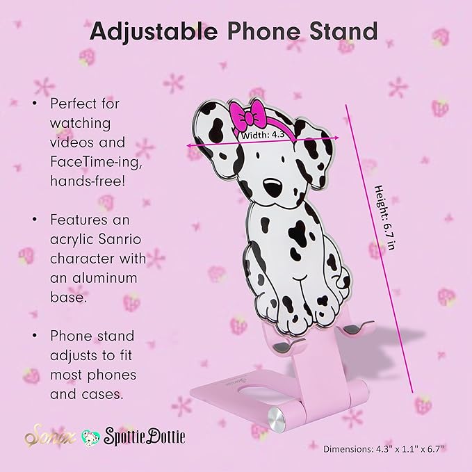 Sonix x Sanrio Character Phone Stand | Adjustable Cell Phone Holder Desk Stand Dock | Spottie Dottie