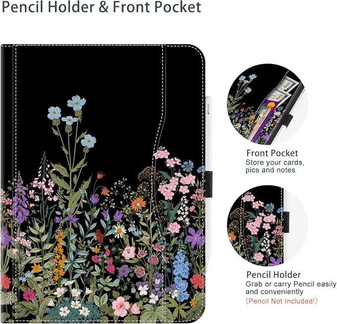 Black Flowers Floral