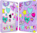 for iPad 9th Generation with Pencil Holder iPad 8th/7th Gen Case 10.2-inch [Built in Pencil Holder] Trifold Stand Auto Wake/Sleep Clear TPU Protection Back Cover Girlis Pink Pattern