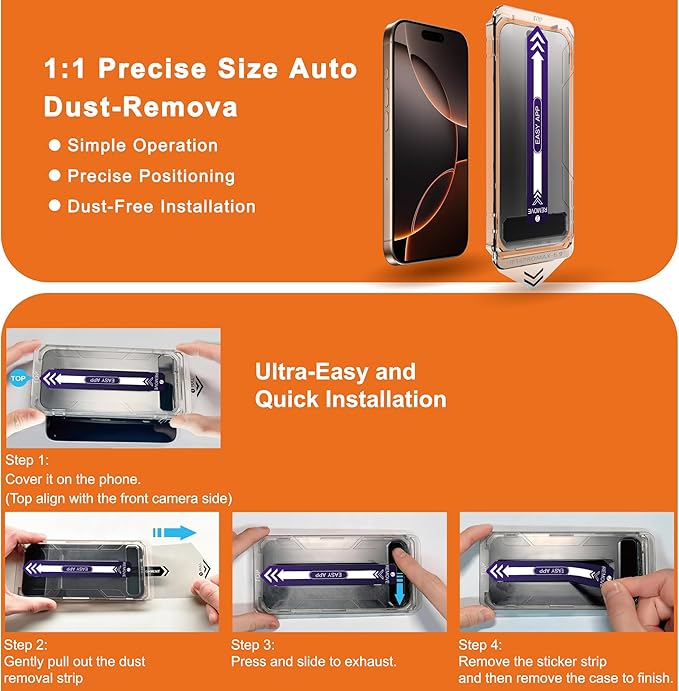 2-Pack Matte Privacy Screen Protector for iPhone 16 Pro MaxAnti-Glare &amp Anti-SpyAnti-FingerprintSmooth as SilkEasy Installation Military-Grade 9H Hardness